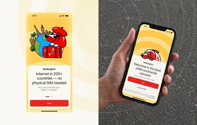 eSIM Travel App Redesign: The RedDogFish Case Study